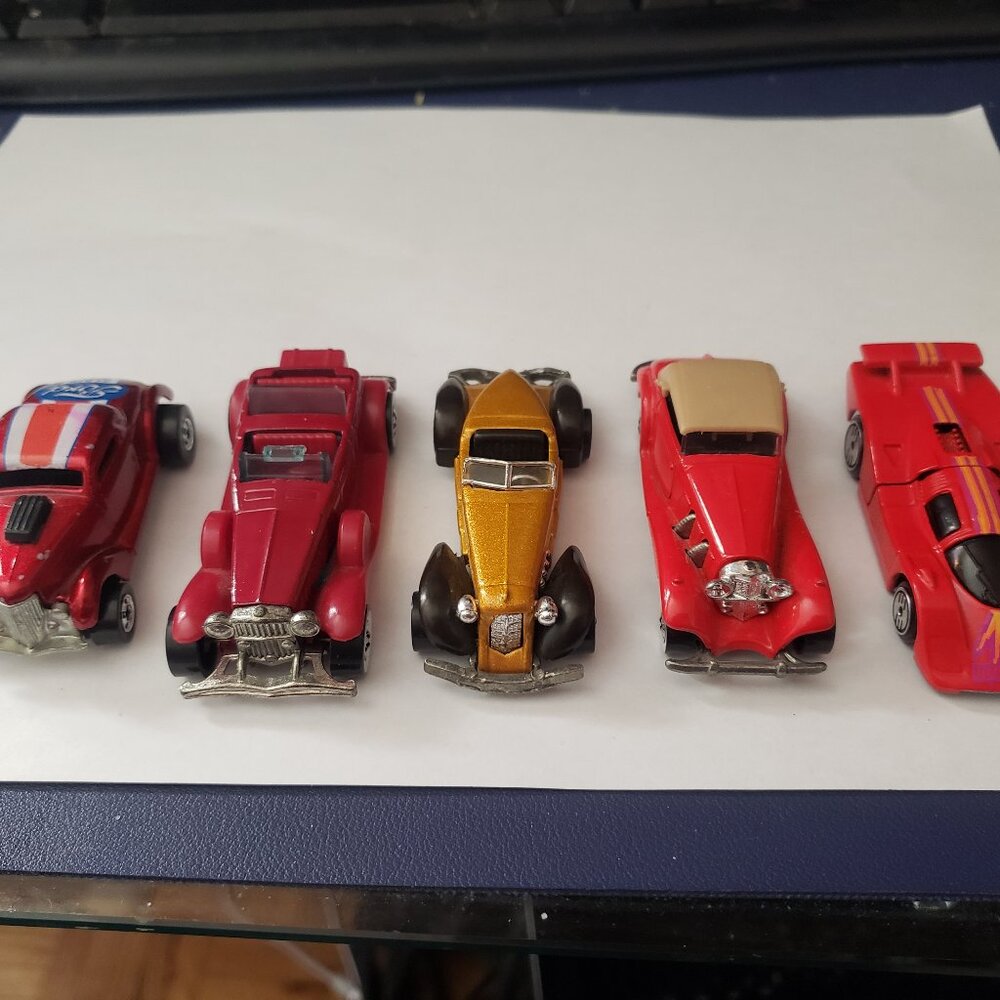 Lot of 5 Hot Wheels Die Cast Cars 1982 Mercedes 540k, 1976 '31 Doozie Auburn 852